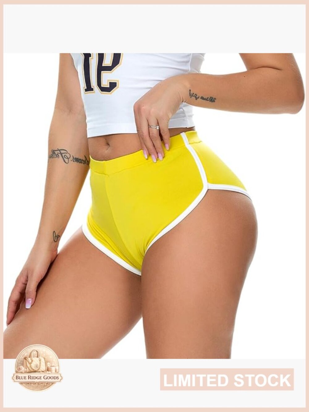 Retro Dolphin Shorts High Waist Sexy Booty Hot Pants Yoga Gym Running